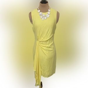 ❤️‍🔥Host Pick❤️‍🔥 NWT Milly Rachael Side-Twist Sheath Dress Lemon